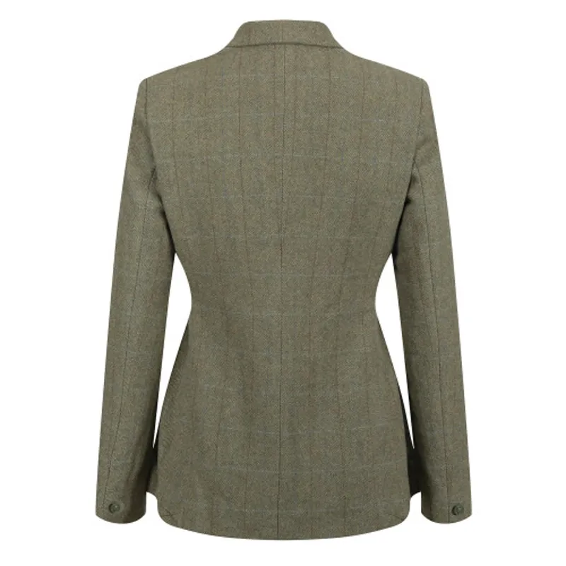 Equetech Thornborough Classic Tweed Riding Jacket in Green-1